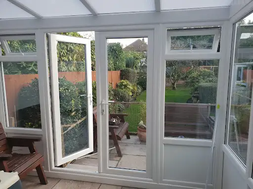 Bright conservatory living space